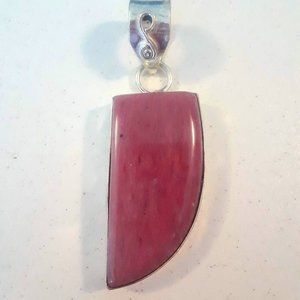 Pink Natural Stone Pendant